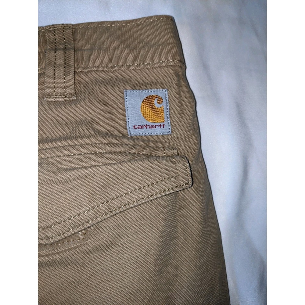 Carhartt Shorts Relaxed Fit Size 32 Tan Pockets Cargo Shorts - Picture 9 of 16